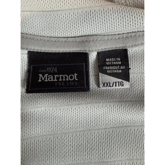 Marmot Men's Sunrift Hoody XXL Long Sleeves 1/4 Zip Hooded Grey Storm - Picture 9 of 14